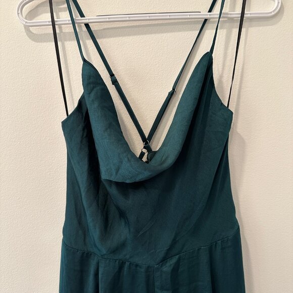 Baltic Born Emerald Green Audrina Satin Maxi Dress Medium - Picture 2 of 4